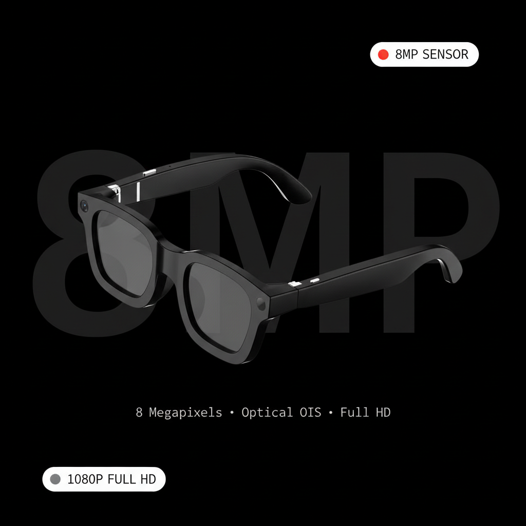 Smarte Brille mit 1080p-Kamera und Übersetzungsfunktion